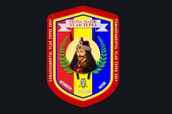 Generalul maior aviator Radu Theodoru (veteran de război) și Statul Major al Comandamentului „Vlad Țepeș”